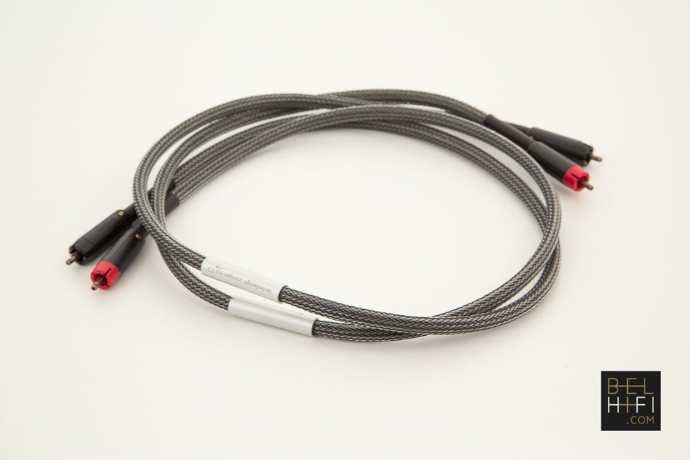 Solid Core Silver 0.2 Bullet RCA 1m Stereo